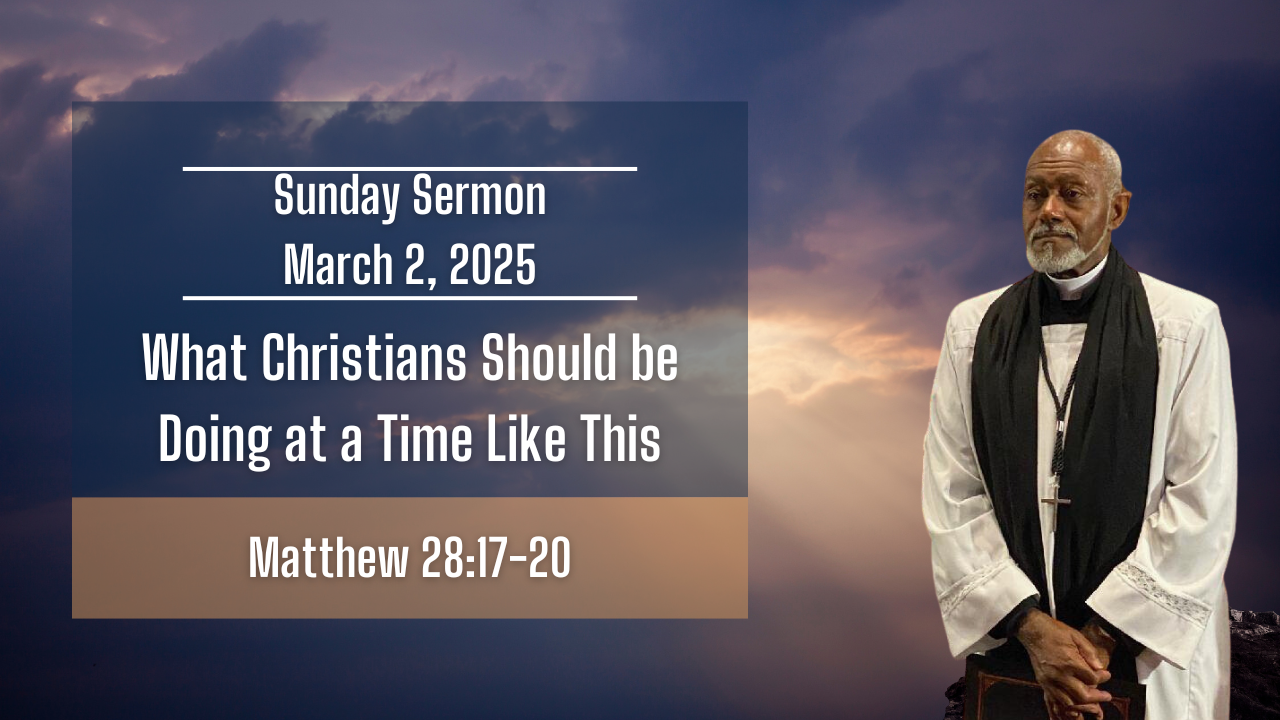 What Christians Should be Doing at a Time Like This | March 2